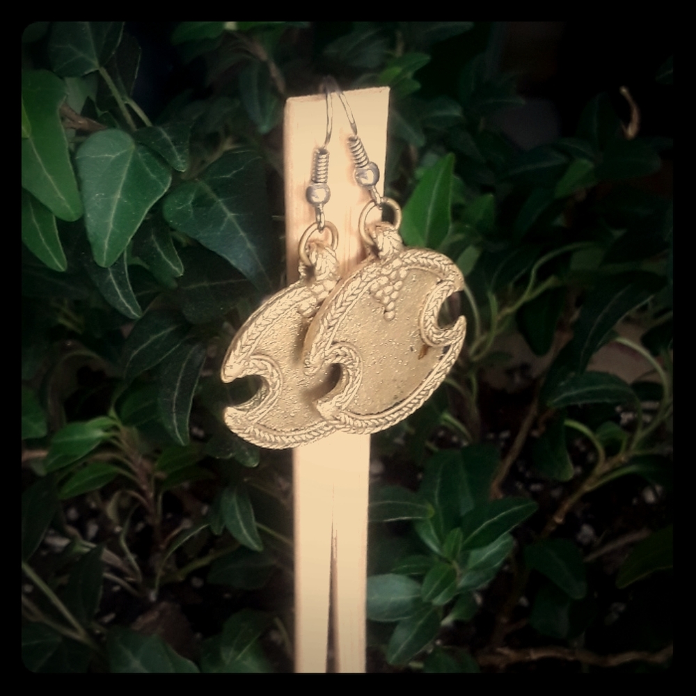 I Ching  Frog Medicine Earrings
